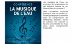 Conférence d'Emmanuelle Mariini "La musique de l’eau" - Médiathèque B620 - Biguglia