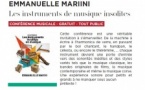 Conférence musicale d'Emmanuelle Mariini "Les instruments de musique insolites"- Médiathèque B620 - Biguglia