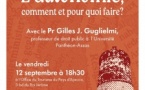 I scontri di a luciula / Conférence : "L’autonomie, comment et pour quoi faire?" animée par Gilles J. Guglielmi, professeur de droit public à l'Université Panthéon-Assas - Office du tourisme - Aiacciu