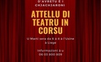 Atelier de théâtre en langue corse proposé par Praticalingua d'Avretu en partenariat avec la Compagnie I Chjachjaroni - Théâtre de l'Usine à liège - Portivechju