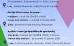 Atelier Illustration de textes proposé par l'association l'Aparté (Phase 2) : "De l'écriture à la scène, de l'écriture au dessin" - Ancienne école d'Arena - U Viscuvatu