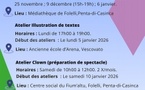 Atelier Illustration de textes proposé par l'association l'Aparté (Phase 2) : "De l'écriture à la scène, de l'écriture au dessin" - Ancienne école d'Arena - U Viscuvatu