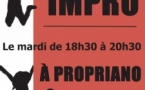 Cours d’improvisation théâtrale adulte avec les "Produtrac" proposés par "Histoire d'être" - Salle de danse à côté du théâtre - Prupià