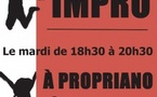 Cours d’improvisation théâtrale adulte avec les "Produtrac" proposés par "Histoire d'être" - Salle de danse à côté du théâtre - Prupià
