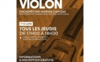 Cours collectifs de violon encadrés par Vanessa Cahuzac professeure au conservatoire de Corse Henri Tomasi - I spazii Josette Longchent - Aiacciu