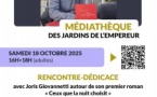 Rencontre & Dédicace avec l'auteur Joris Giovannetti pour son roman "Ceux que la nuit choisit". Un rendez-vous littéraire à ne pas manquer ! - Médiathèque des Jardins de l’Empereur - Aiacciu