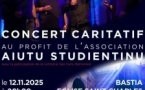 Concert caritatif du groupe A Filetta au profit de l'association Aiutu Studientinu - Église Saint Charles - Bastia