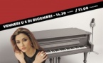 Restitution de masterclass avec l'artiste Vernis Rouge : Soirée piano-voix, Participation des étudiants de l’Andaghjina di l’Artisti – Pôle de perfectionnement en Chant Actuel - Centru D’Arti Pulifonica di Corsica - Sartè 