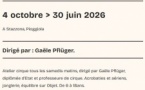 Atelier de Cirque dirigé par Gaële Pflüger - L'Aria - Pioghjula