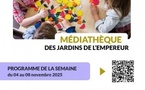 Activités ludo-éducatives parents-enfants - Médiathèque des Jardins de l’Empereur - Aiacciu