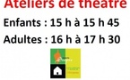 Ateliers de théâtre enfants et adultes proposés par l'Associu Scopre - Casa cumuna - Sari d'Urcinu