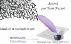 Atelier d'écriture animé par Yassi Nasseri - Médiathèque - Bunifaziu 