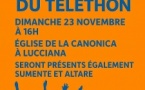 Concert au profit du Téléthon avec Corsica Gospel, Sumente et Altare  – Église de la Canonica - Lucciana 