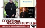 Rencontre avec le Cardinal François Bustillo autour de son dernier ouvrage Réparation proposée par Racines de Ciel - Grande galerie du Palais Fesch - Aiacciu