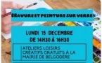 Atelier de loisirs créatifs (séniors) : Gravure et peinture sur verre - Mairie- Belgudè