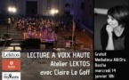 Atelier LEKTOS : Lecture à voix haute avec Claire Le Goff - Médiathèque Barberine Duriani - Bastia