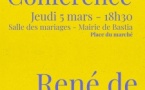 Conférences de Musanostra : René de Ceccatty, Les Trois Vies d'Hector Biaciotti - Salle des mariages, Mairie de Bastia