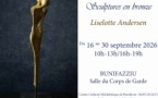 Exposition "sculptures en bronze" de l'artiste Plasticienne Liselotte Andersen - Salle du Corps de Garde - Bunifaziu
