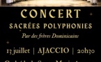 Concert "Sacrées polyphonies" par des Frères Dominicains - Cathédrale Santa Maria-Assunta - Aiacciu