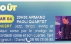 Le petit festival de Porticciolo / Concert : Armand Paoli Quartet - Marine de Cagnano - Porticciolu