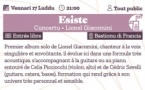 Concert de Lionel Giacomini : "Esiste" - Bastion de France - Portivechju