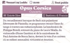 Concert : Opus Corsica - Bastion de France - Portivechju