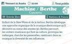 Concert : "Machine" par Berthe - Bastion de France - Portivechju