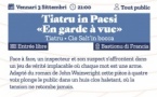 Tiatru in Paesi : "En garde à vue" par la Cie Salt'in bocca - Bastion de France - Portivechju