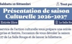 Présentation de saison Culturelle 2026-2027 - Salle Rouge - Portivechju