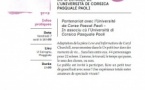 28es Rencontres Internationales de Théâtre en Corse avec L'Aria / "Tout à l’avant d’un grand huit" Partenariat avec l’Université de Corse Pascal Paoli - U Carognu - Poghjula 
