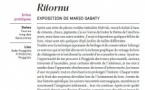 28es Rencontres Internationales de Théâtre en Corse avec L'Aria /Exposition "Ritornu" de Mario Sabaty  - Salle Pioggiola A Stazzona - Poghjula 