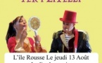 "Trè fole macagne per i zitelli" par la Cie Fabriqué en nustrale avec Daniel Vincensini Nini Gaggeri - Jardins des Moines - L'Isula 