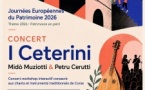 Journées Européennes du Patrimoine / Concert du groupe  "I Ceterini" - Église Nivatoli - Lecci