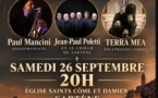 Concert di A Strappata, Paul Mancini, Jean-Paul Poletti et Terra Mea - Eglise Saints Côme et Damien – Sartè