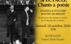 Spectacle chants et poésie de Gianluca Cucciari et Matteu Di Meglio - Espace Saint-Jacques - Bunifaziu