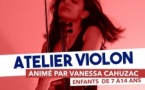 Atelier violon animé par Vanessa Cahuzac en partenariat avec le conservatoire de Corse Henri Tomasi -Spazi Josette Longchent - Aiacciu