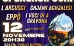 Concert / Serata di sustegnu à i spenghjifochi avec les groupes Eppò , Chjami Aghjalesi ,L’Arcusgi  et I Voci di a Gravona - Spaziu Culturale Carlu Rocchi - Biguglia 