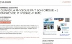 Conférence spectacle "Quand la physique fait son cirque" dans le cadre du Congrès de Physique-Chimie - Centre Culturel Alb'Oru - Bastia