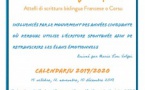 Attelli di scrittura bislingua Francese o Corsu - Médiathèque du Centre-Ville - Bastia 
