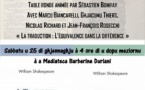 Table ronde animée par Sébastien Bonifay - Médiathèque Barberine Duriani / Centre Culturel Alb'Oru - Bastia