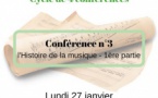 Conférence n°3  “Histoire de la musique - 1ère partie” - Conservatoire Henri Tomasi / Salle Debussy - Bastia
