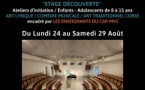 Stage découverte proposé par le Centre d’Art Polyphonique – Mission Voix de Corse - Sartè