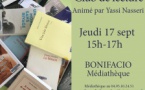 Club de lecture animé par Yassi Nasseri - Médiathèque de Bonifacio 