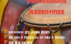Atelier de percussions argentines - Médiathèque Barberine Duriani / Centre Culturel Alb'Oru - Bastia