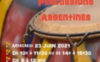 Atelier de percussions argentines - Médiathèque Barberine Duriani / Centre Culturel Alb'Oru - Bastia
