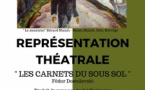 Représentation théâtrale « les carnets du sous-sol » - Associu Si pò fà - Renno 
