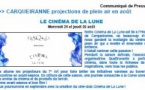 CINEMA DE LUNE projection de plein air les 25-26 AOÛT à CARQUEIRANNE // Journée corse // CLAP DE FIN