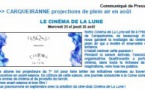 CINEMA DE LUNE projection de plein air les 25-26 AOÛT à CARQUEIRANNE // Journée corse // CLAP DE FIN