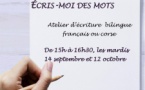 Scrivimi qualchi parulla / Ecris-moi des mots  - Médiathèque du Centre-Ville - Bastia 