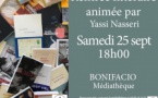 Rentrée littéraire animée par Yassi Nasseri - Médiathèque de Bonifacio 